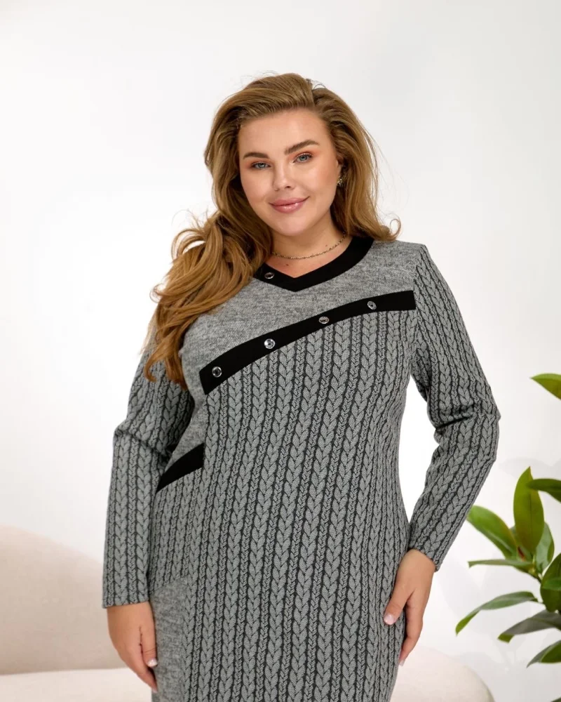 Rochie, tricot, mărimi 50-60 — Foto 3 din 5