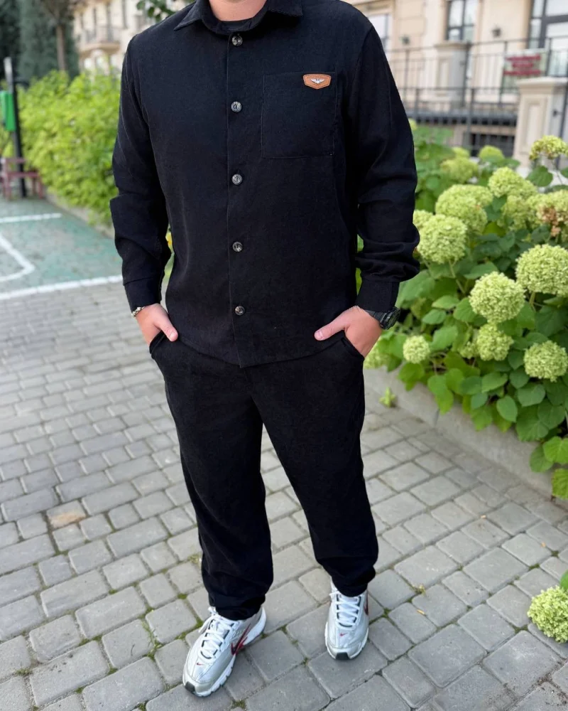 Costum casual, catifea reiată, mărimi 44-58 — Foto 3 din 6