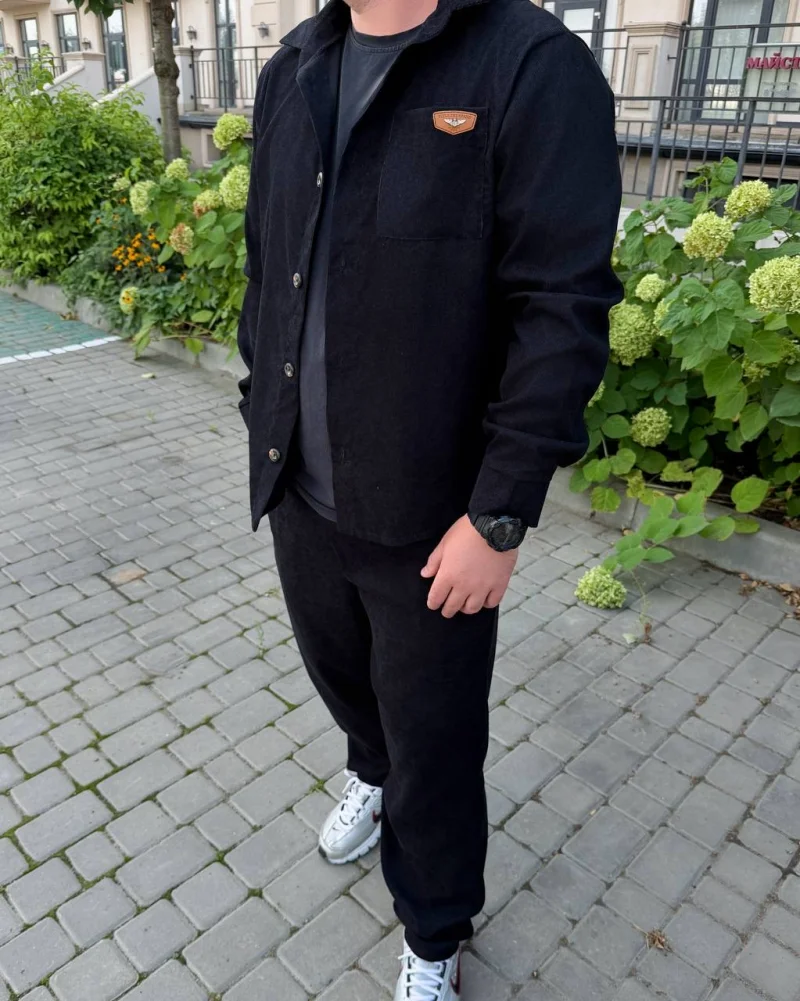 Costum casual, catifea reiată, mărimi 44-58 — Foto 4 din 6