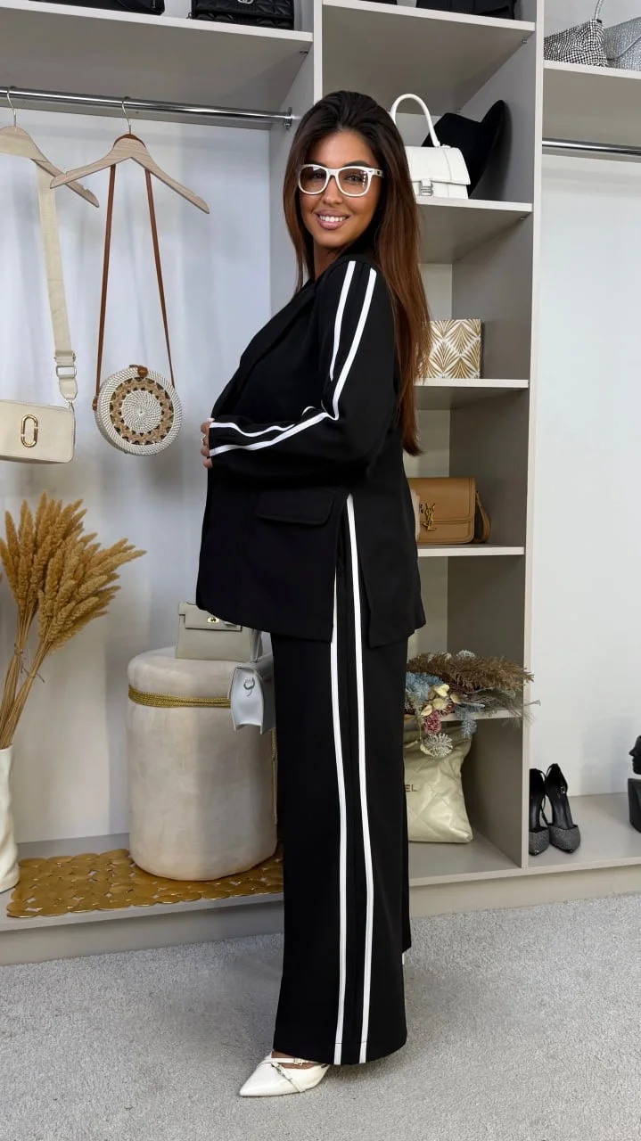 Costum de pantaloni stilat, Crep, mărimi 48-62 — Foto 4 din 5